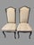 Late 20th Century Set of 4 Vintage French Louis XV Style Dining Chairs Carved Wood Upholstered For Sale - Image 5 of 11