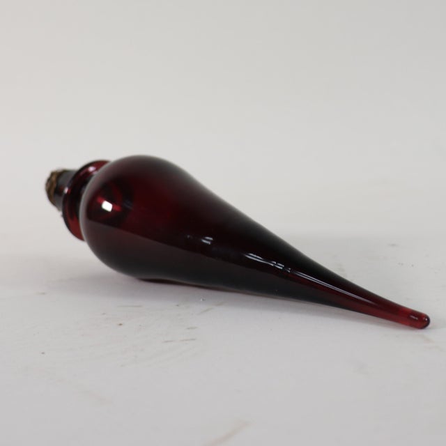 Mid-Century Large Aubergine Murano Glass Silver Gilt For Sale - Image 10 of 12