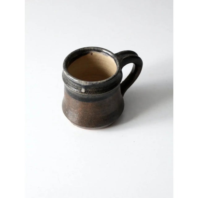 Contemporary Vintage Studio Pottery Mug For Sale - Image 3 of 10