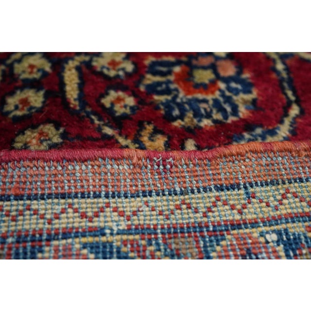 Red Antique Sarouk Rug 9'1'' X 12'0'' For Sale - Image 8 of 10