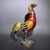 Late 19th Century Late 19th Century Cloisonné Enamel Rooster Statue, Gilt Bronze Figure, 1.11kg For Sale - Image 5 of 9