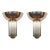 Pair of Chrome and Brass Mid-Century Sconces 1960s For Sale