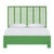 Liam Standard Bed Queen - Bright Green For Sale - Image 12 of 12