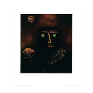 After Paul Klee - "Black Prince" Vintage Art Print Lithography 80s 1986 For Sale