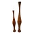 Pair of Handcrafted Segmented Hardwood Floor Vases For Sale