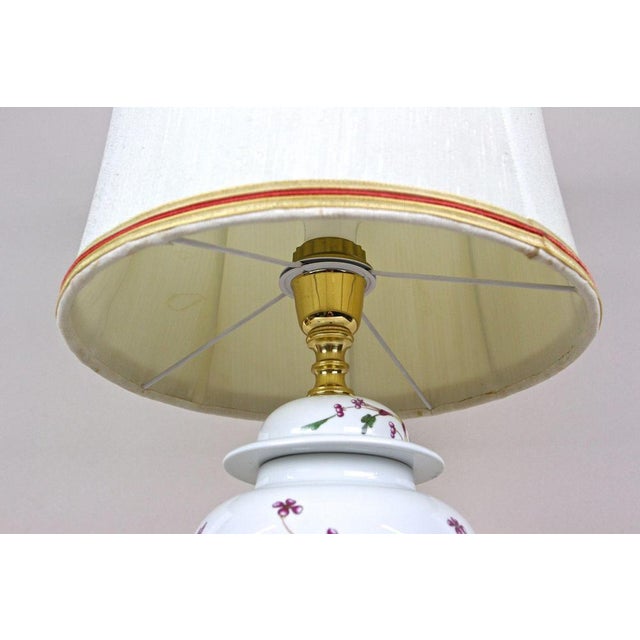 Vintage Ceramic Table Lamps with Lampshades, 1970s, Set of 2 For Sale - Image 9 of 18