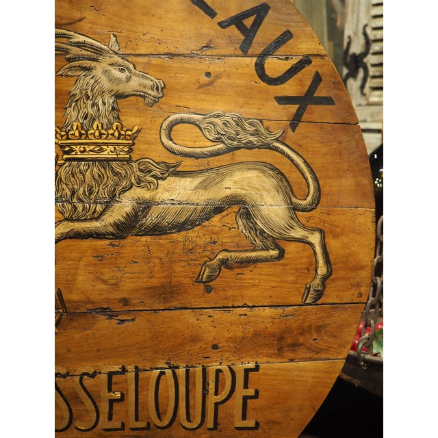 19th Century 19th Century Tilt-Top French Vineyard Table in Carved Cherry, Margaux For Sale - Image 5 of 18
