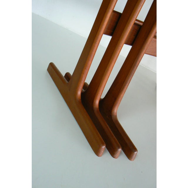 Teak Nesting Tables by Kai Krisitiansen for Vildbjerg Møbelfabrik, 1970s, Set of 3 For Sale - Image 3 of 12