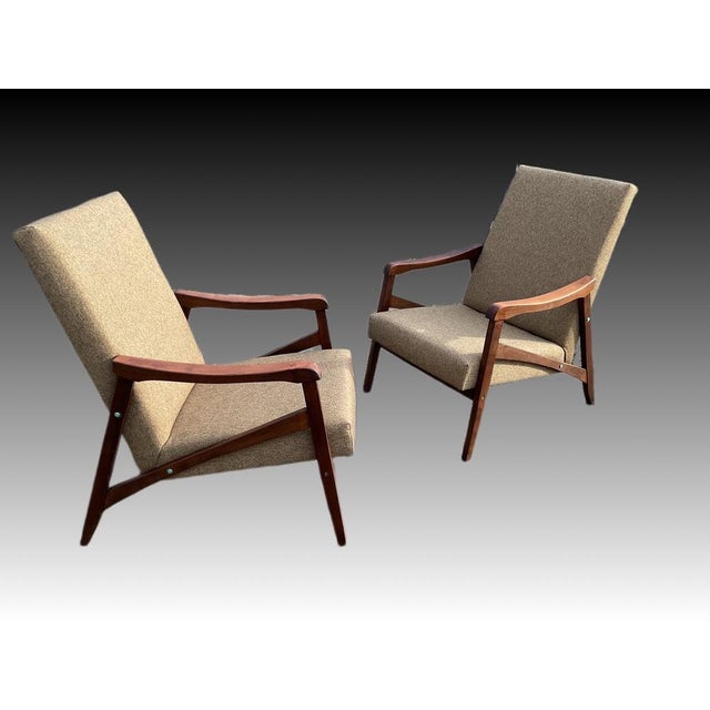 Set of Armchairs by Jiří Jiroutek for Interier Praha, 1960s For Sale - Image 9 of 17