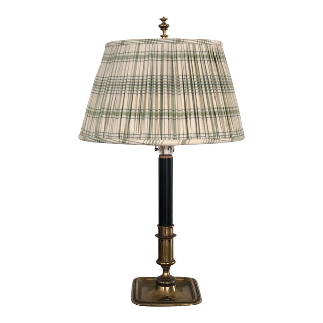 Mid 20th Century Vintage Brass Bouillotte Lamp For Sale