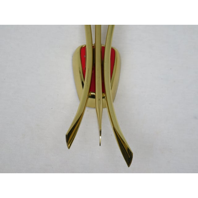 Italian Three-Light Wall Lamps, 1950s, Set of 2 For Sale - Image 14 of 16