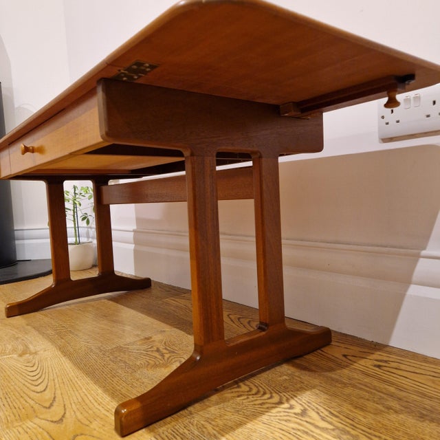 Drop-Leaf Coffee Table in Teak with Drawer from Stag, 1970s For Sale - Image 14 of 15
