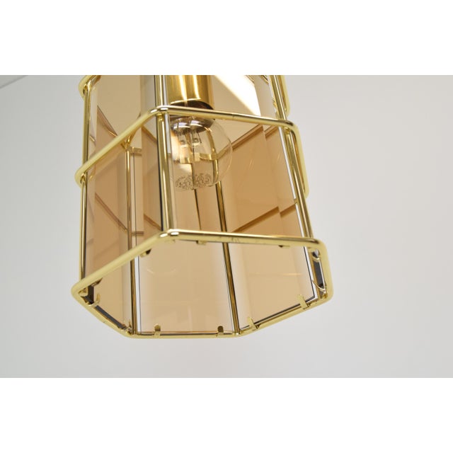 Gold Vintage Pendant Light, 1980s For Sale - Image 8 of 18