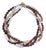 Ajd 18 Inch Four Strand Necklace of Multi Color Faceted Moonstone For Sale