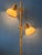 Mid-Century Modern Wood and Glass Mushroom Floor Lamp For Sale - Image 3 of 13