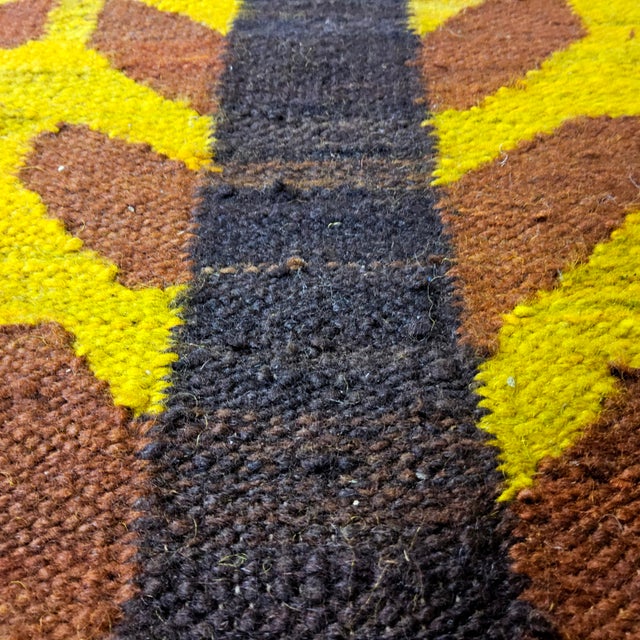 Black Vintage Kilim Rug in Pure Wool, 1960s For Sale - Image 8 of 16