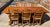Vintage French Country Trestle Farm Dining Table For Sale - Image 9 of 10