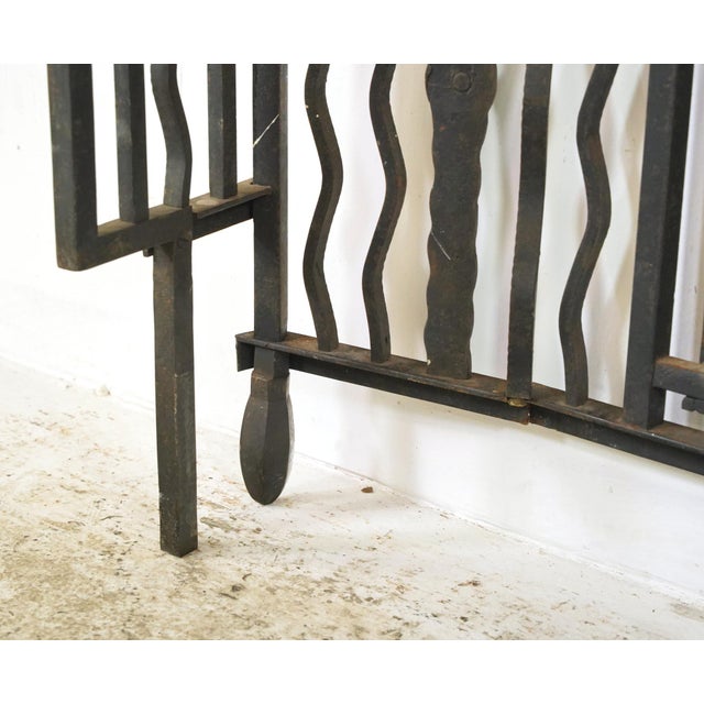 Vintage French Art Deco Wrought Iron Radiator Cover For Sale - Image 15 of 15