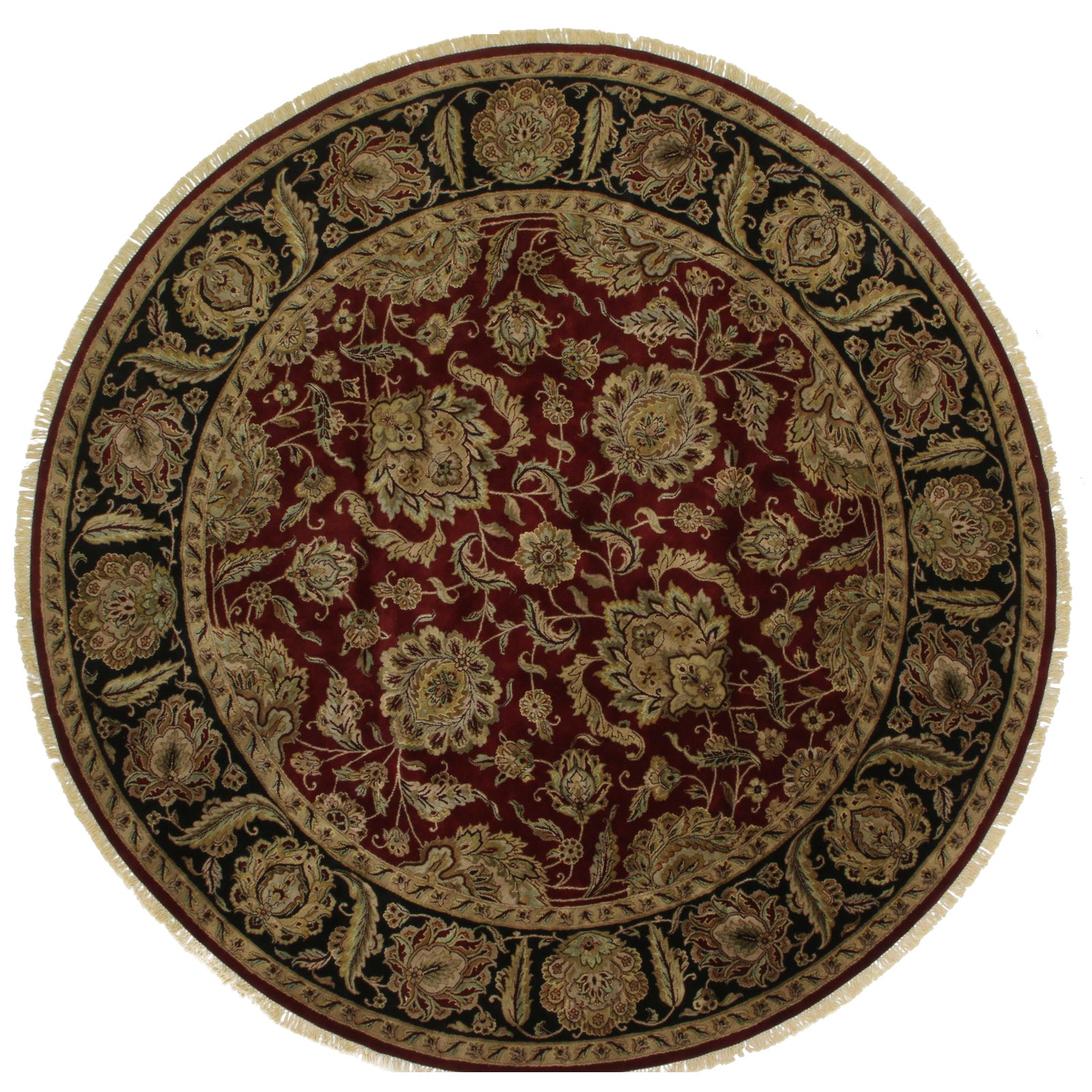 Round Persian Style HandKnotted Wool Rug 12' x 12' Chairish