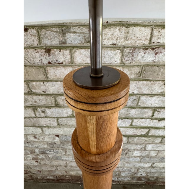 Vintage Danish Light Wood Floor Lamp For Sale In New York - Image 6 of 16