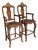 Pair of Hendrix Allardyce Venetian Bar Stools Painted Finish & Leather Seats For Sale