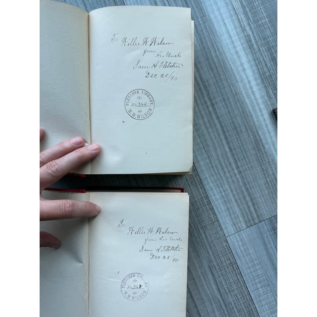 1888 Illustrated Antique 2-Volume Hardcover Book Set: Tom Brown's School Days & at Oxford For Sale - Image 9 of 10