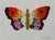 Paper Set of 6 - One-of-a-Kind Unframed Original Butterflies Oil Paintings, Unique Pieces For Sale - Image 7 of 7