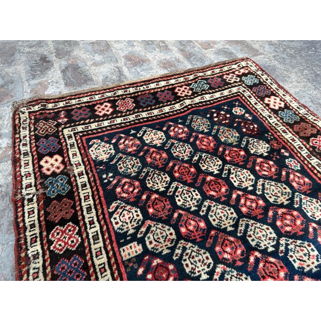 Antique Hand Knotted Shirvan Tribal Rug For Sale - Image 6 of 8