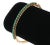 14K yellow gold turquoise bangle bracelet features a - 4.6mm wide bangle - adorned with 2.3mm each natural turquoise -...