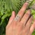 Contemporary 14k Gold Handmade Natural Aquamarine & Diamond Bypass Wrap Ring Size 6 For Sale - Image 3 of 15