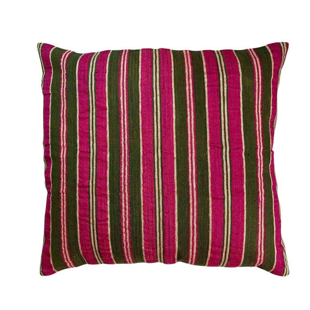 Vintage Turkish Kilim Bench Cushion Cover For Sale - Image 10 of 11