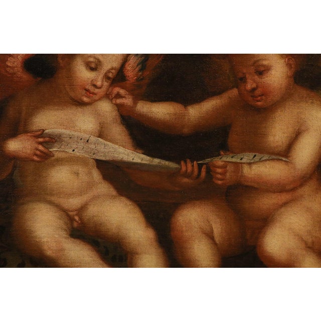 Guglielmo Caccia, Detto Il Moncalvo, Angels Hunting Couple Paintings, 1620, Oil on Canvas For Sale - Image 6 of 16