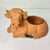 Late 19th C. English Country Boho Chic Farmhouse Large Terra Cotta Cow Planter. For Sale - Image 4 of 18