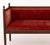 French Louis XVI Style Velvet Upholstered Mahogany Sofa For Sale - Image 3 of 8