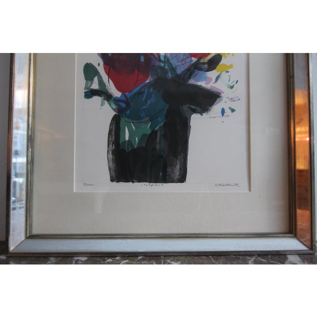 Oskar Koller, Tulips, Color Lithograph, 1992, Framed For Sale - Image 9 of 18