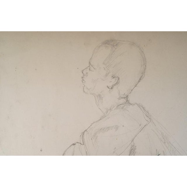 Unknown, Depicting a Man, 20th Century, Drawing on Paper For Sale - Image 6 of 7