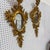 Italian Pair Vintage Mid Century Italian Florentine Gold Gilt Wall Mirrors Sconce Style For Sale - Image 3 of 12