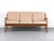 "Senator" lounge sofa in a beautiful finish, crafted from solid, reddish-brown teak with a lovely grain, designed by...