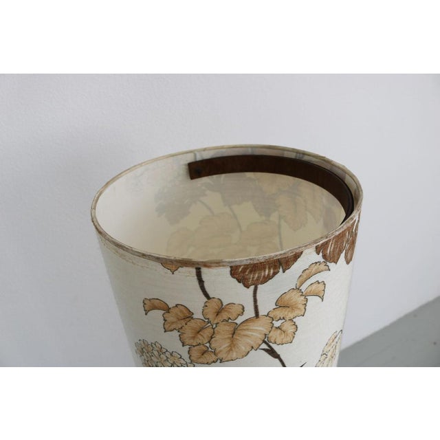 Wood Cylindrical Floor Lamp, 1970s For Sale - Image 7 of 14