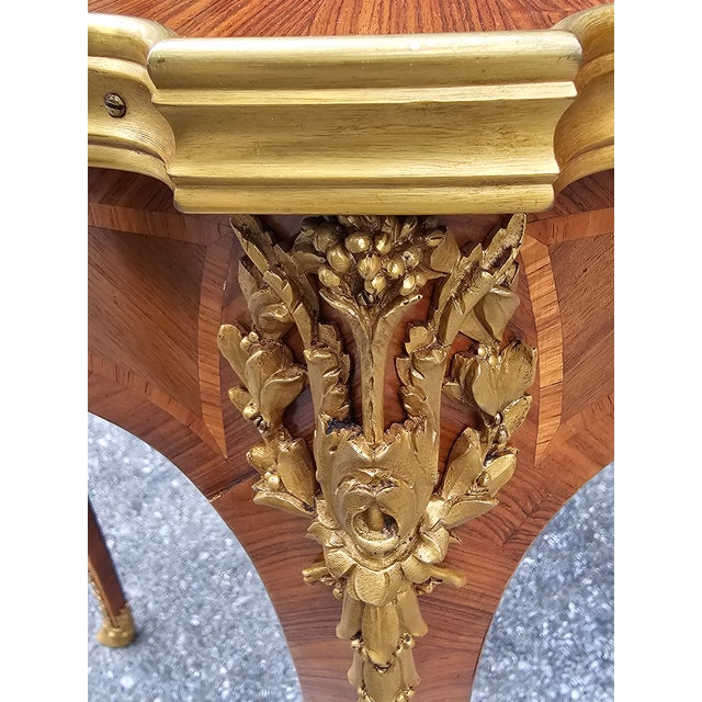 Haentges Freres Gilt-Bronze Mounted Kingwood Gueridon. Paris, Circa 1890s For Sale - Image 9 of 12