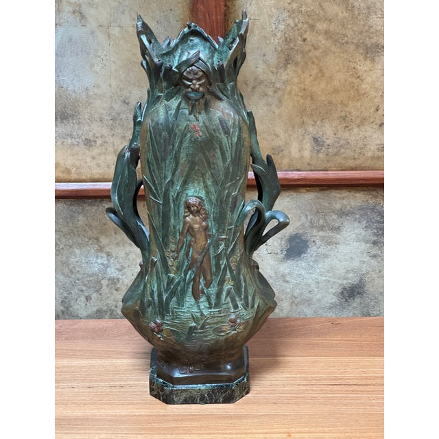 Early 20th Century Louis Ouvet Art Nouveau Nude Figure Vase, Signed For Sale - Image 11 of 12