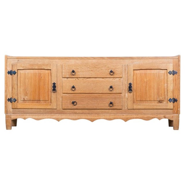 Brutalist Brutalist Danish Oak Sideboard, 1960s For Sale - Image 3 of 10