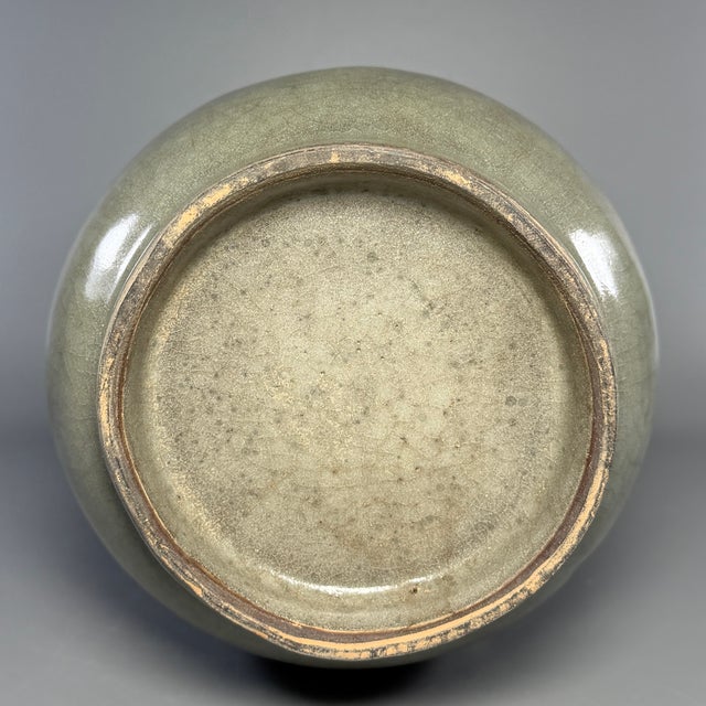 15th Century & Earlier Chinese Longquan Celadon Arrow Vase, Collectible Decorative Vase For Sale - Image 5 of 6