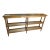 Theodore Alexander Hollywood Regency Gilded Eglomisé Glass Three-Tier Console Table For Sale