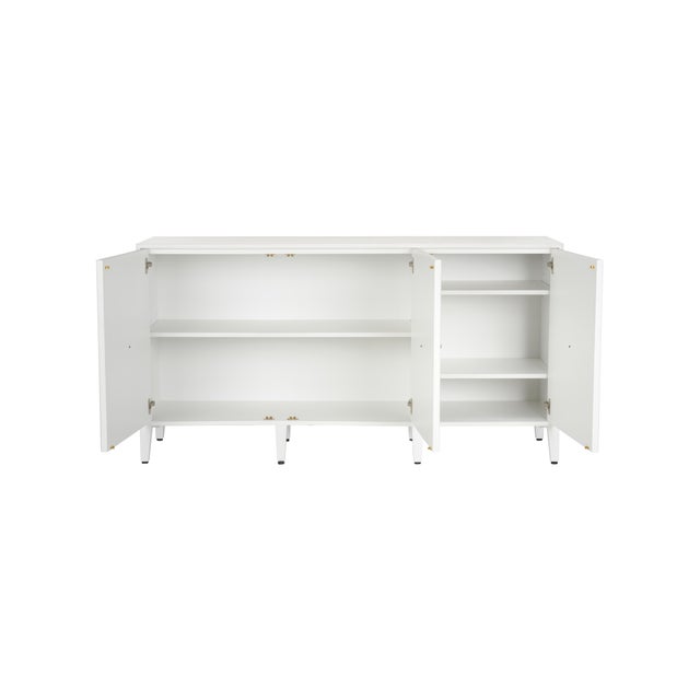 2020s Burns Credenza - White For Sale - Image 5 of 7