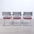 Air Jr Luxy Waiting Chairs in Gray and Burgundy Chrome Legs, Italy, Set of 3 For Sale - Image 5 of 18