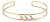 Late 20th Century 22087 - Cartier Trinity 18k Tri-Color Gold Open Double Wire Cuff Bracelet With Paper For Sale