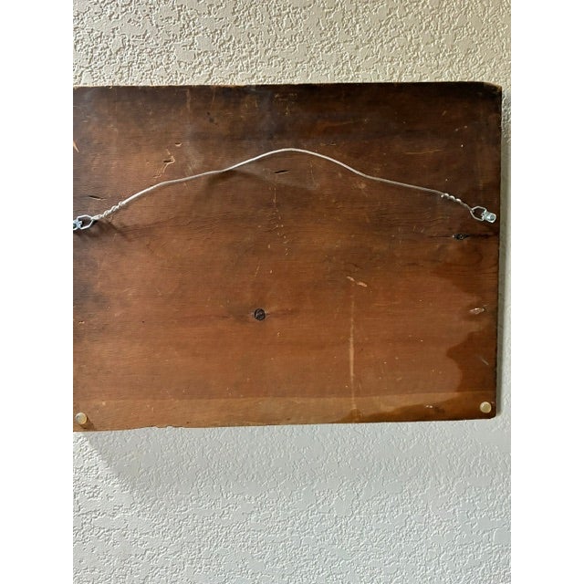 Blue Mid-Century Mexica​n Relief-Carved Wood​ Panels - Charro & Serenade Folk Art Pair 20" For Sale - Image 8 of 18