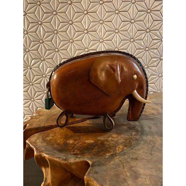 1960s Collection of Kounoike Leather Animal Banks- Set of 5 For Sale - Image 11 of 12