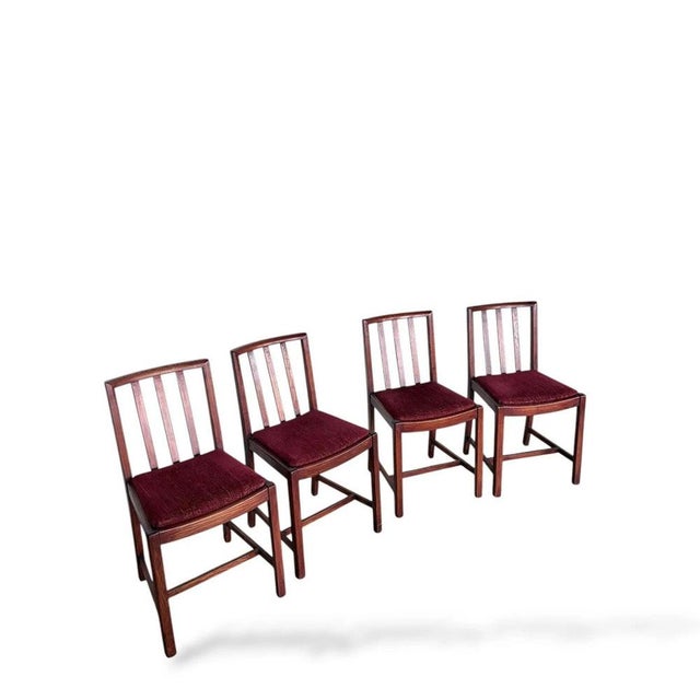 Mahogany Dining Chairs, Set of 4 For Sale - Image 6 of 7